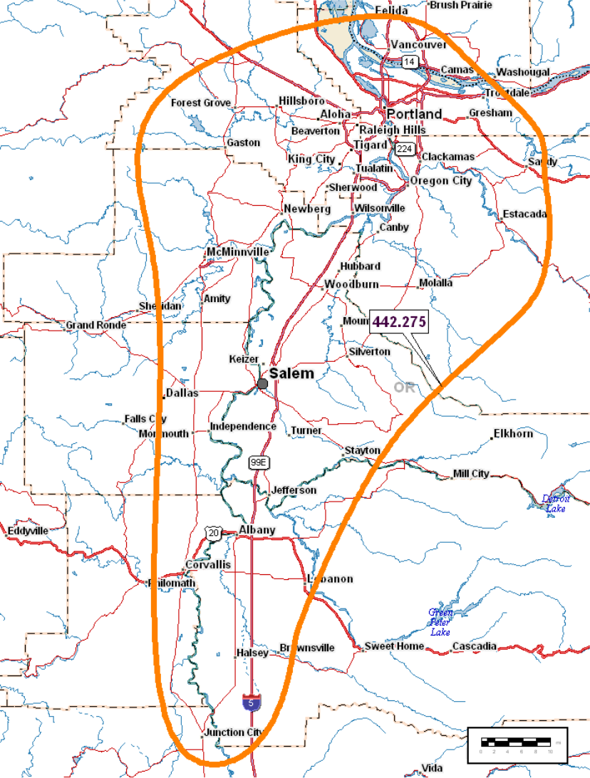 newberg site coverage image